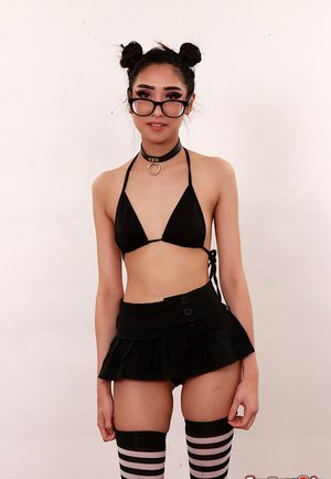 18 year old beauty Iveta B getting face sexyed and swallows cum